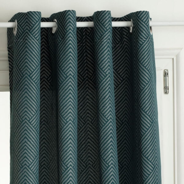 Rideau occultant en tissus bleu canard 140×260 (vendu par 1)