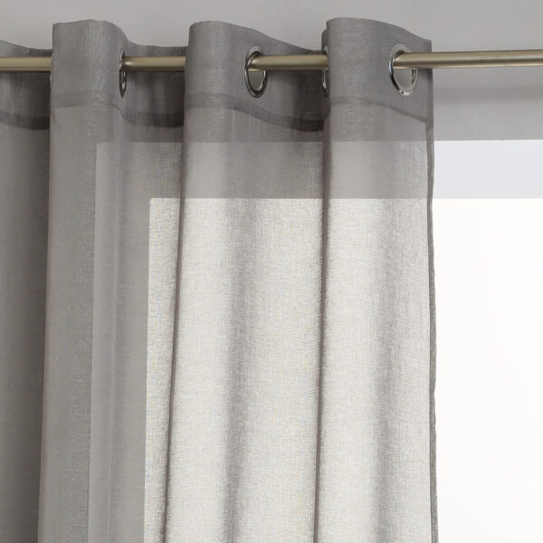 Voilage gris foncé 140×260