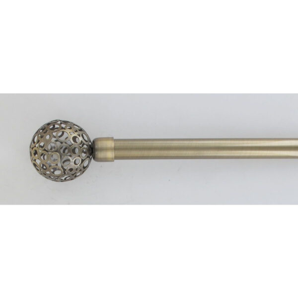 Kit de tringle extensible aluminium (L120 – L210 cm / D19 mm) bronze