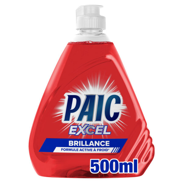 500ml Liquide vaisselle actif à froid Brillance PAIC
