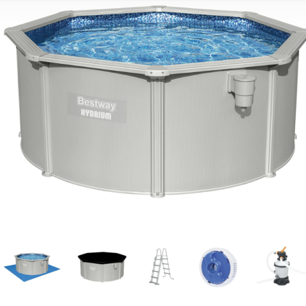 KIT Piscine Acier Hors Sol Ronde Hydrium BESTWAY - 300 x 120 cm
