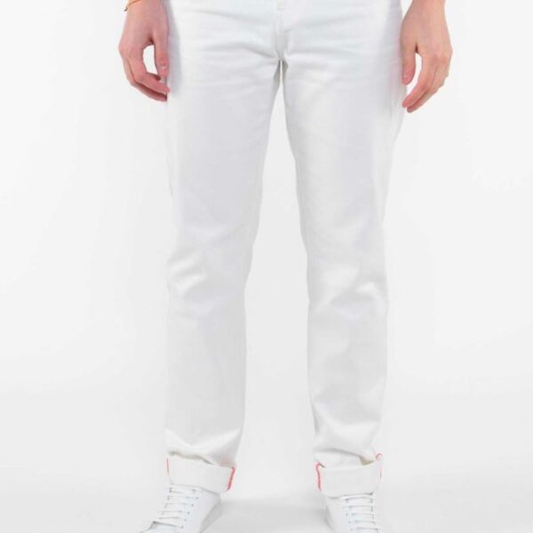 Jeans droit 101n blanc des vosges