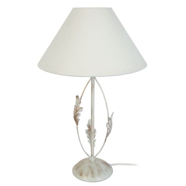 Lampe chevet metal blanc