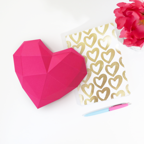 Coeur en papier 3d