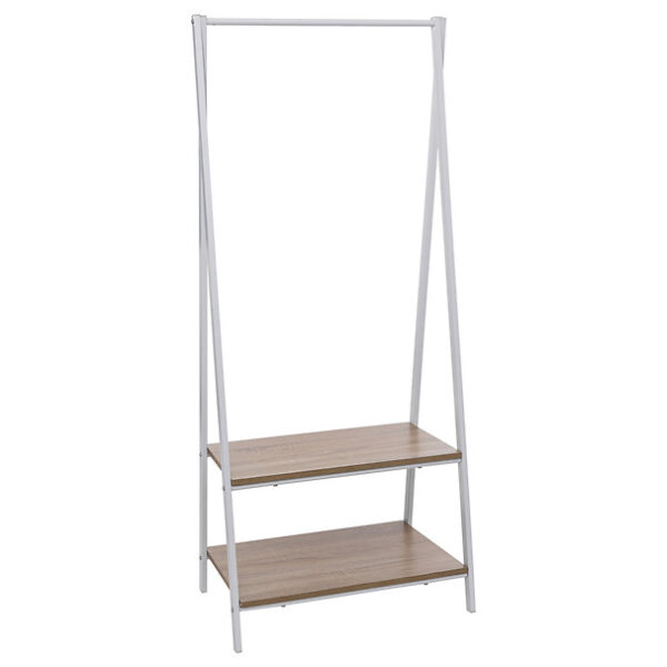 Penderie/meuble d’entrée en bois 2 étagères H150