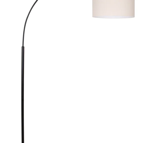Lampadaire arc métal H 178 cm