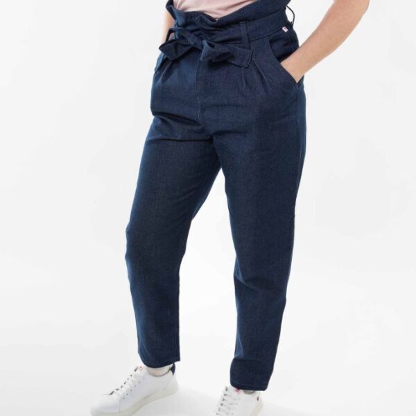Jeans noue carotte 209h taille haute
