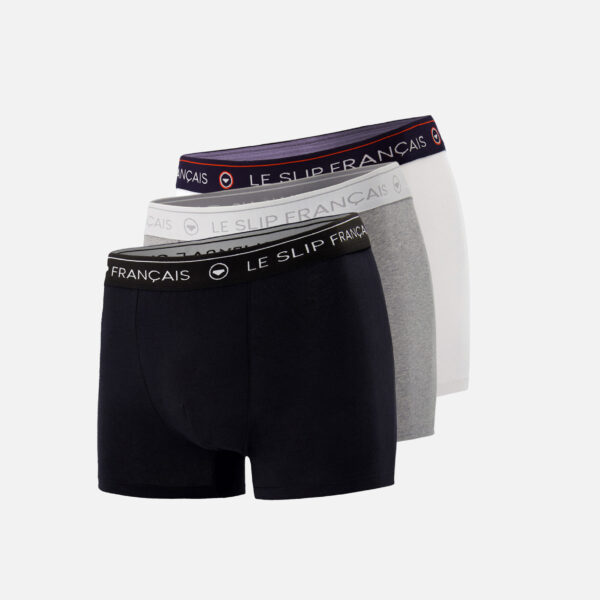 Pack Boxer Redoutable Noir Blanc Gris noir