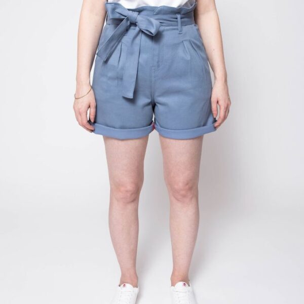 Short noue 279h ample taille haute