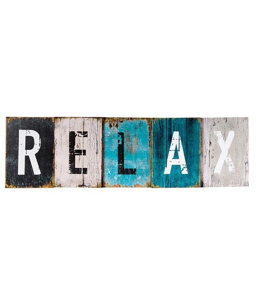 Toile imprimée « Relax » 25×75