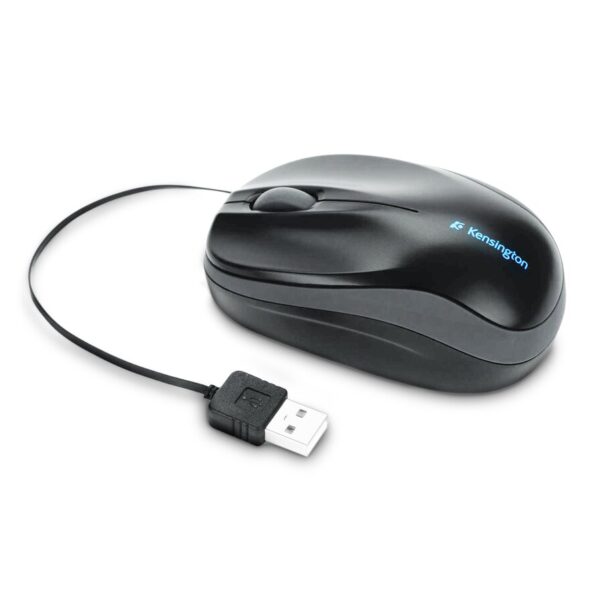 Kensington Pro Fit Retractable Mobile – souris – USB – noir