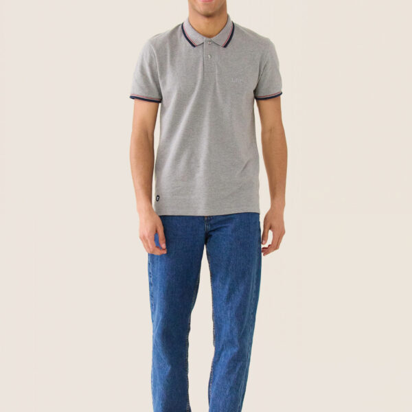 Polo Gris Chiné gris