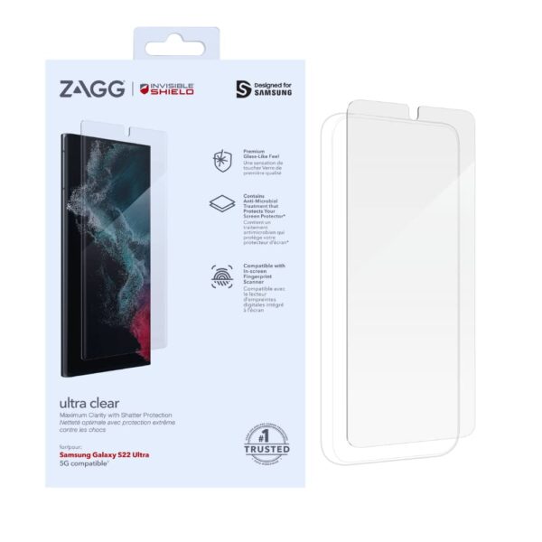ZAGG InvisibleShield Ultra Clear+ – protection d’écran pour téléphone portable
