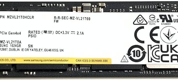 Samsung PM9A1 MZVL21T0HCLR – SSD – 1 To – PCIe 4.0 x4 (NVMe)