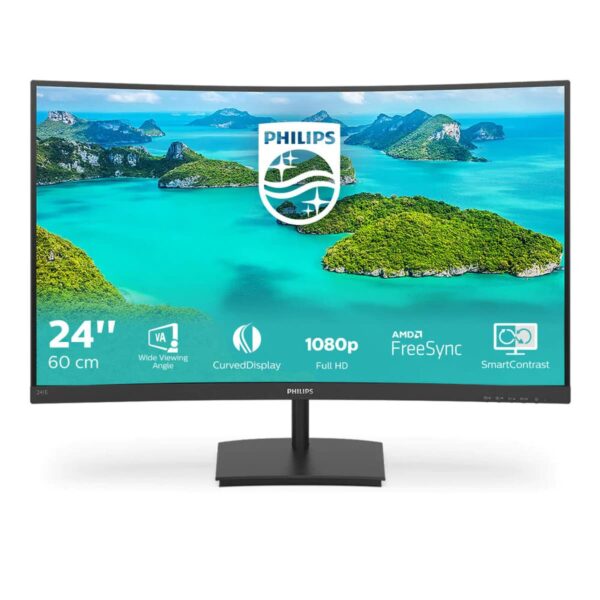 Philips E-line 241E1SCA – écran LED – incurvé – Full HD (1080p) – 24″