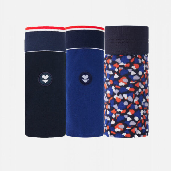 Pack Boxers Marius Trio bleu