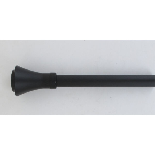 Kit de tringle extensible aluminium (L210 – L380 cm / D19 mm) noir mat