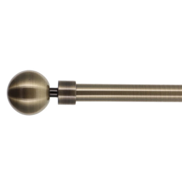 Kit de tringle extensible aluminium (L120 – L210 cm / D19 mm) bronze
