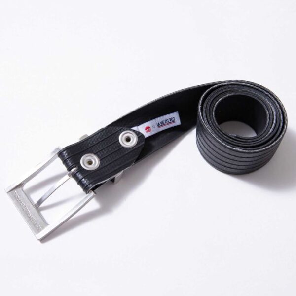 CEINTURE 802 VOLONTAIRE LA VIE EST BELT surcyclee noir Unisexe