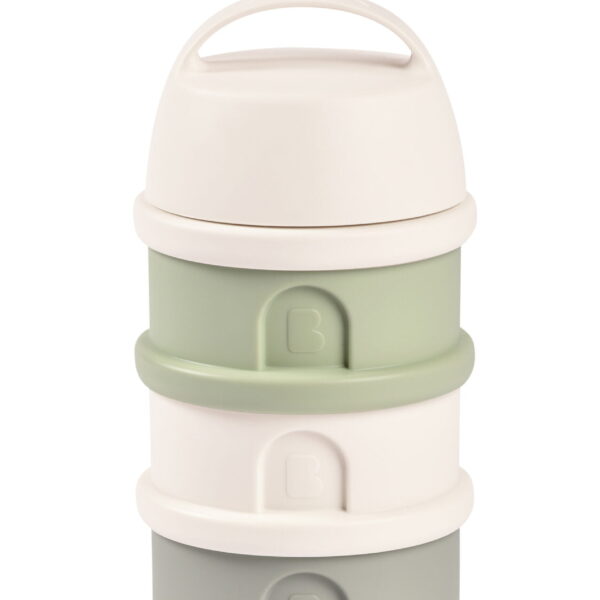 Boîte doseuse 4 compartiments cotton / sage green