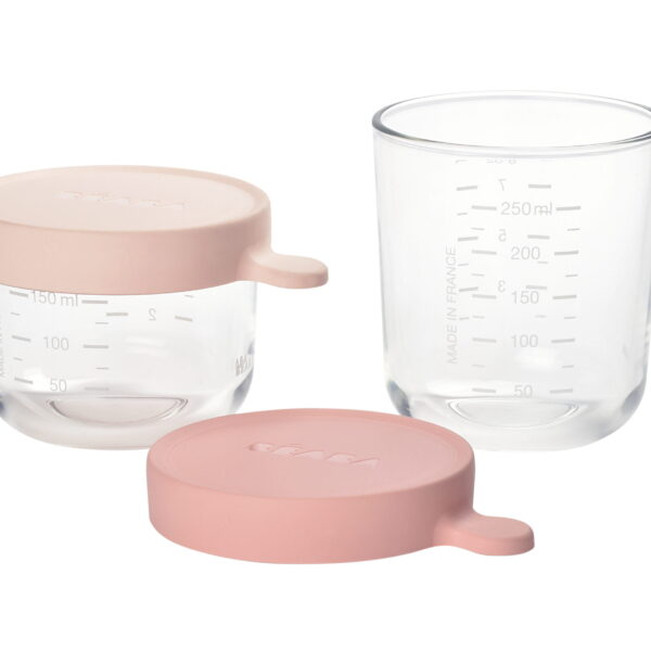 Coffret de 2 portions verre 150ml pink / 250ml old pink