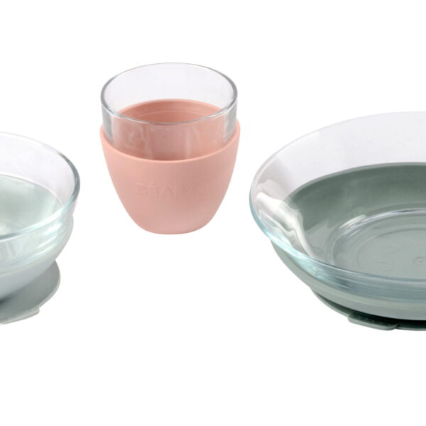 Coffret repas verre eucalyptus