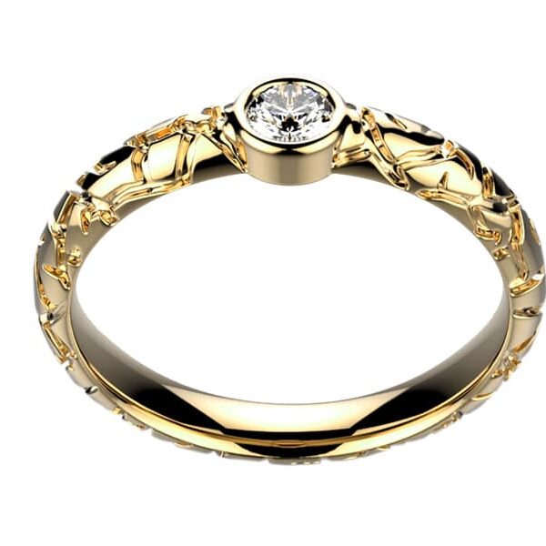 Bague Diamant 0.05 ct et 0.10 ct