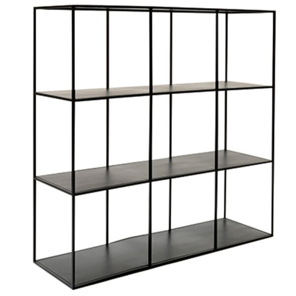 Etagère en métal noir 9 cases 105×105