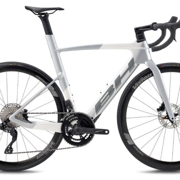 Vélo électrique BH iAEROLIGHT Carbone 1.7 Shimano 105 Di2 12V 2024 Blanc/silver