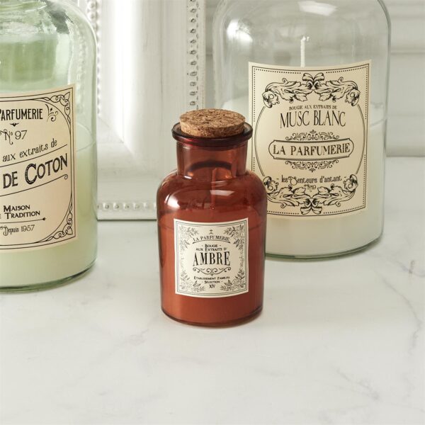 Bougie parfumée en verre H11 AMBRE