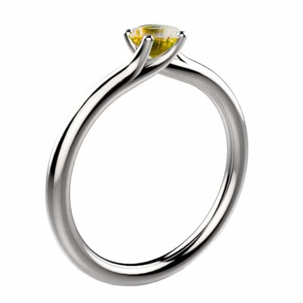 Bague Saphir jaune 0.50 ct