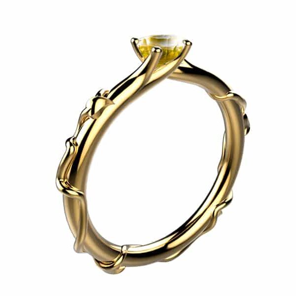 Bague Saphir jaune