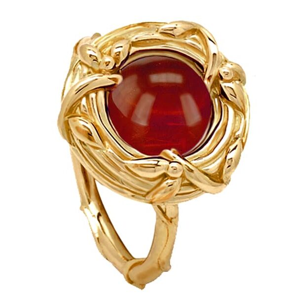 Bague Cabochon Grenat