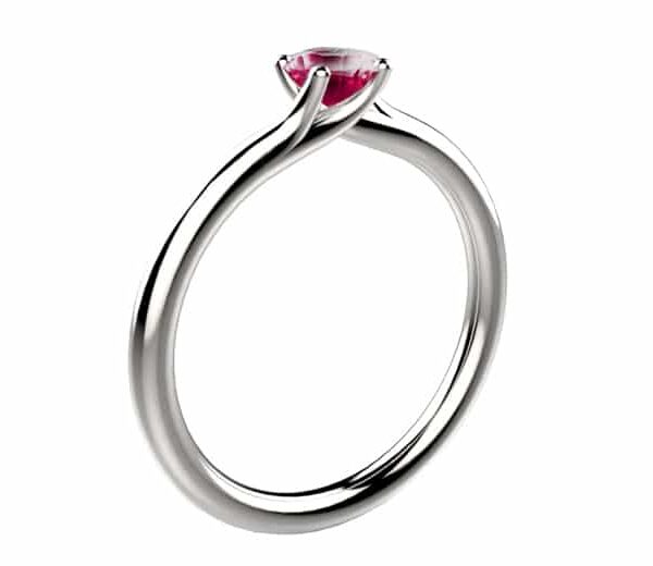 Bague Saphir rose