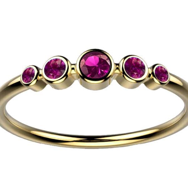 Bague Saphir rose