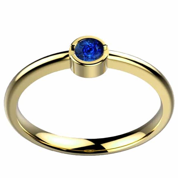 Bague Saphir bleu