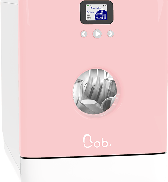 Daan Tech Bob Lave-Vaisselle Eco-Compact Rose