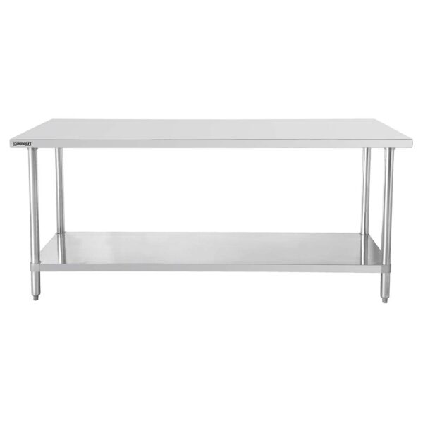 CASSELIN – Table de travail inox 700 avec étagère 1200 mm