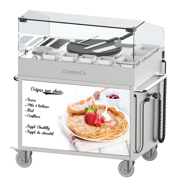CASSELIN – Chariot à crêpière 40 encastrée