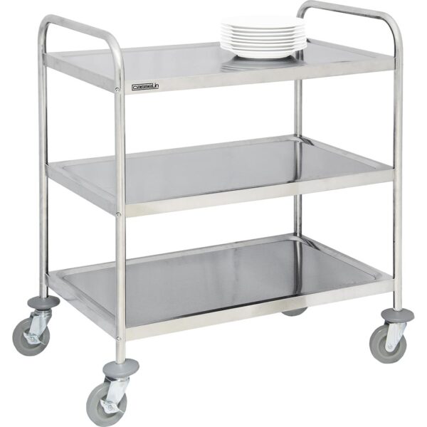 CASSELIN – Chariot en inox 3 plateaux