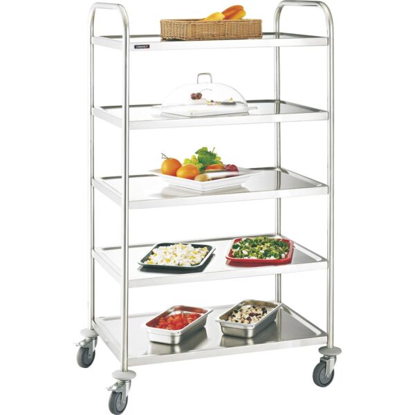 CASSELIN – Chariot inox 5 plateaux