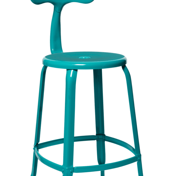 Fin de série – Chaise Nicolle® H65cm – Ral 5018 BLEU TURQUOISE BRILLANT