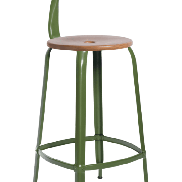 Chaise Nicolle® H75cm Bois et Métal