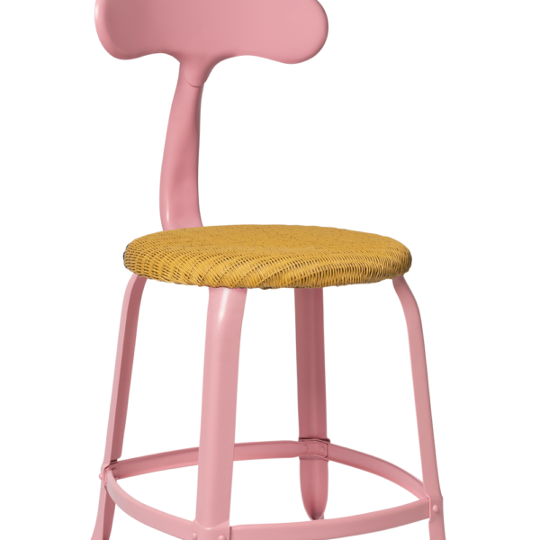 Fin de série – Chaise Nicolle® H45cm Loom & Métal – RAL 3015