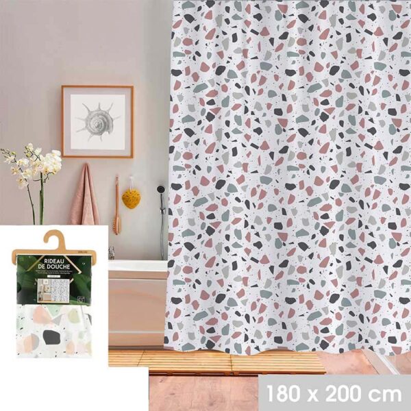 Rideau de Douche 180x180cm terrazzo