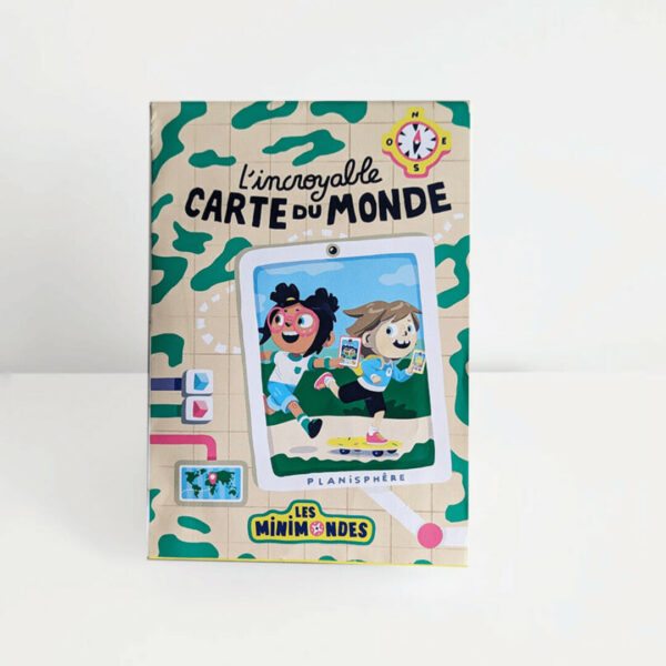 La carte du monde pliable 3-7 ans