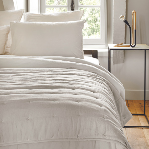 Dessus de Lit Matelassé – Effet Lavé Froissé