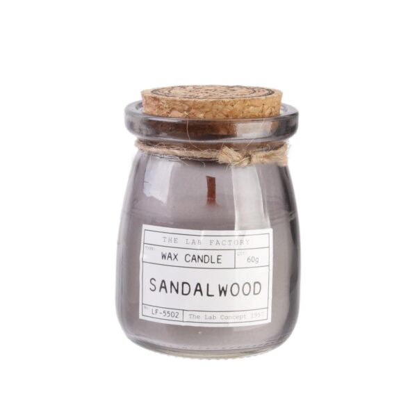 Bougie parfumée en verre H8 SANDALWOOD