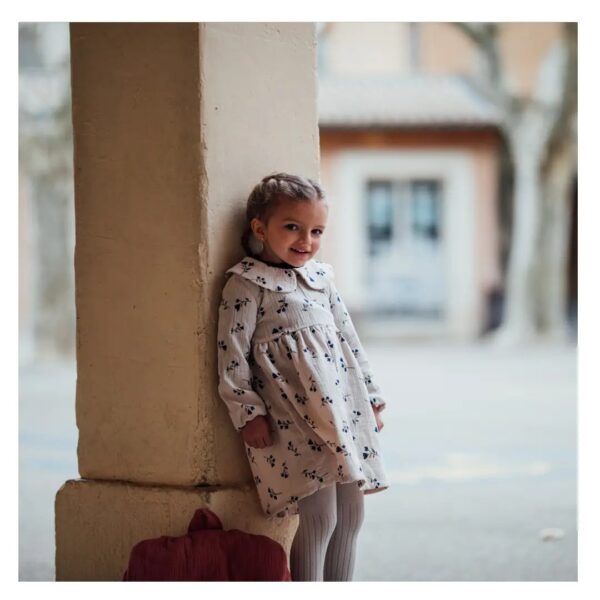 Robe fille fleurie bleu LAVANDE