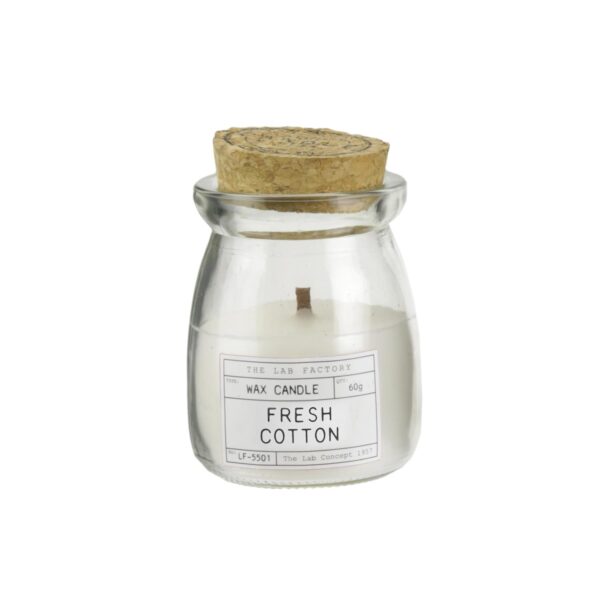 Bougie parfumée en verre H8 FRESH COTTON